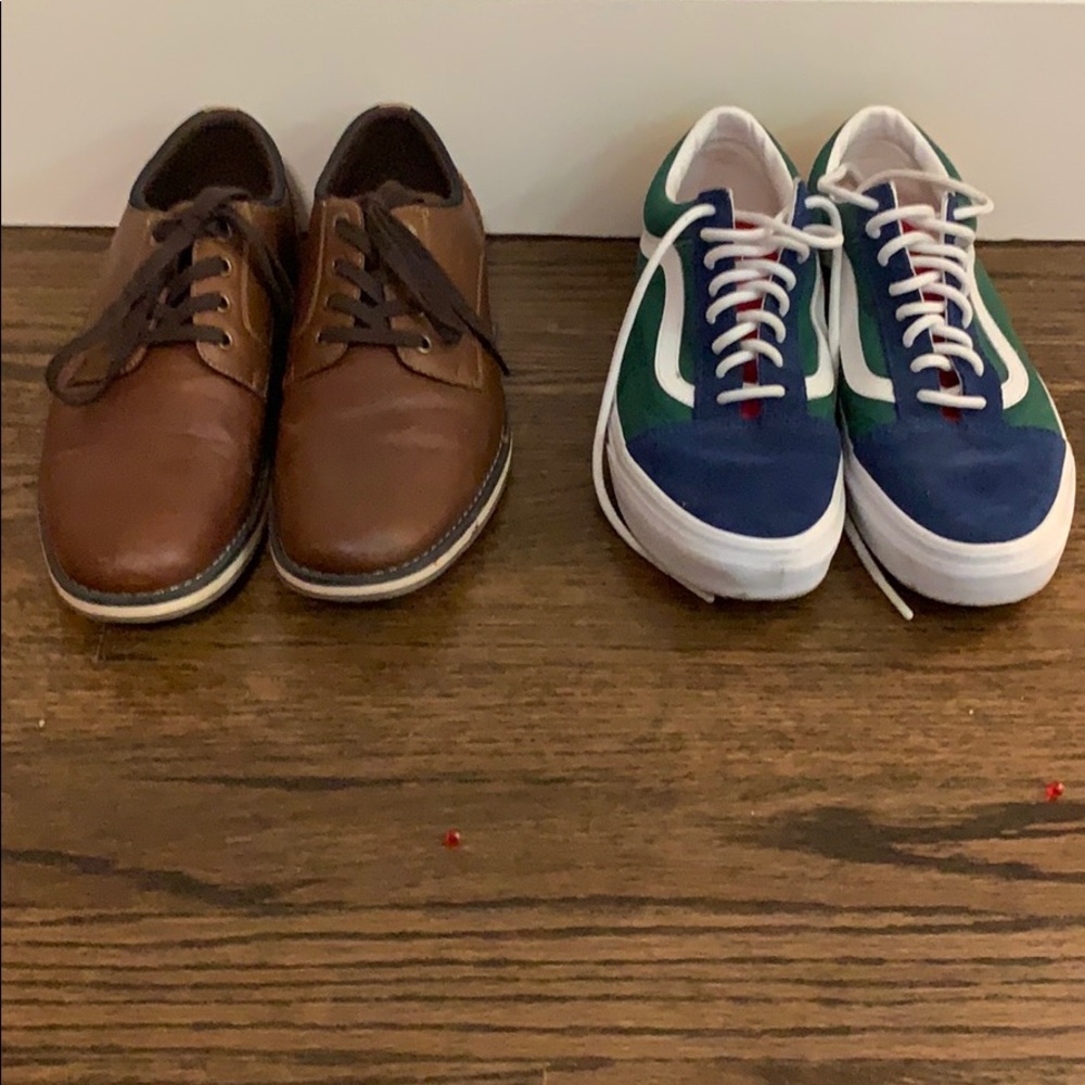 Vans and dress shoes